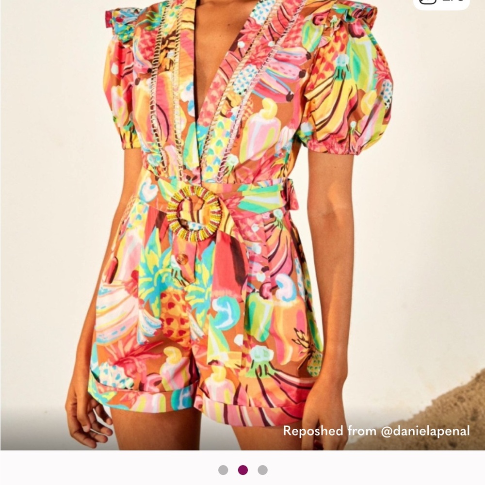 FARM Rio fruit salad romper size medium (fits like a small)